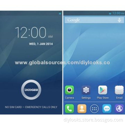 Smartphones, Doogee Collo3 DG110 White, GPS + AGPS, Android 4.2.2, MTK6572 1.0GHz Dual-core